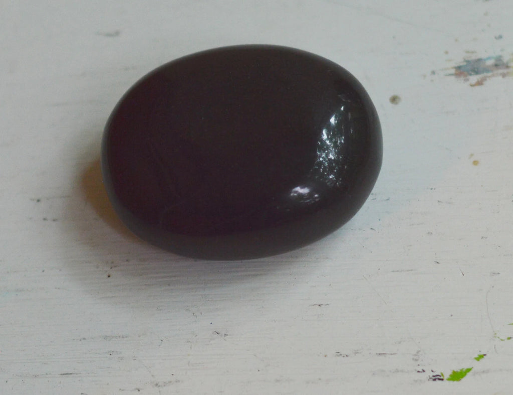 Black Agate Palm Stones
