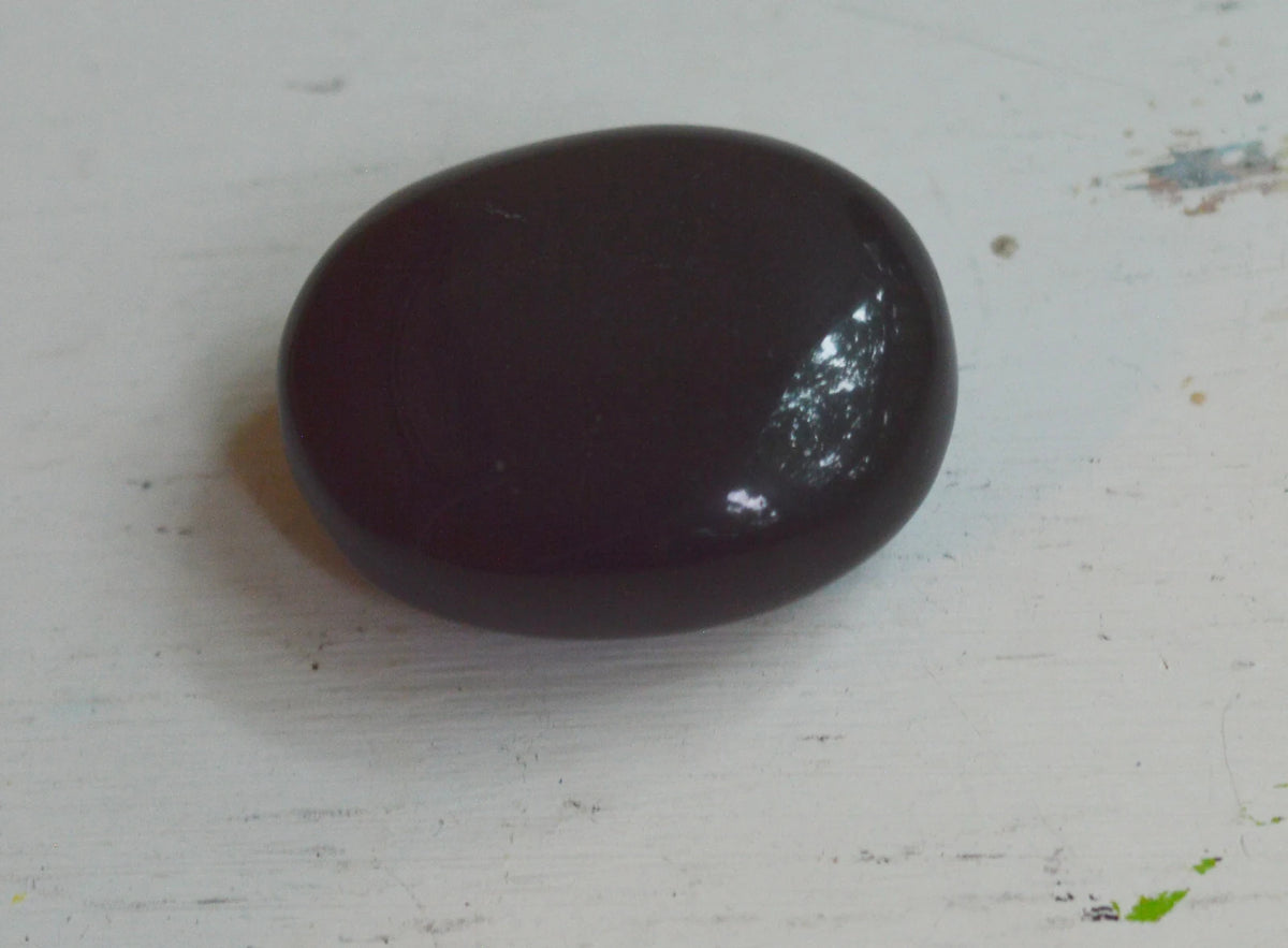 Black Agate Palm Stones