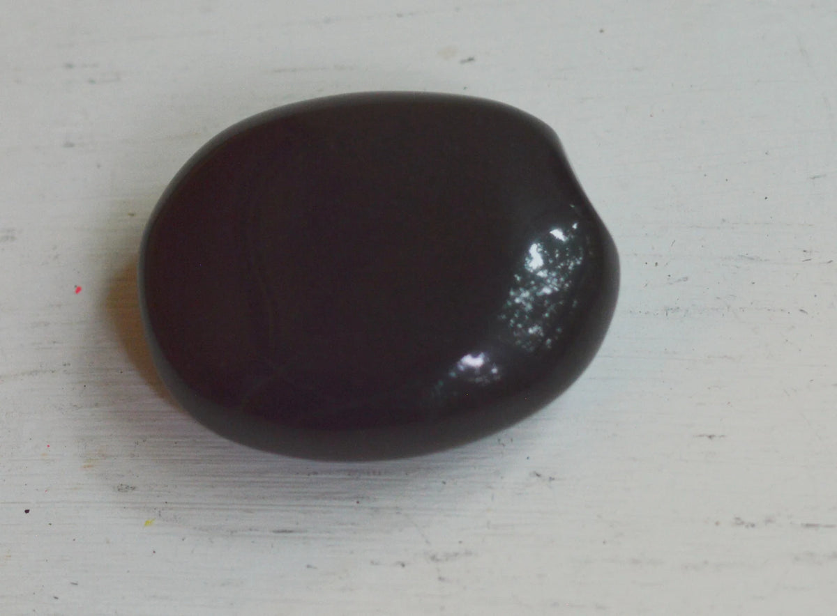 Black Agate Palm Stones