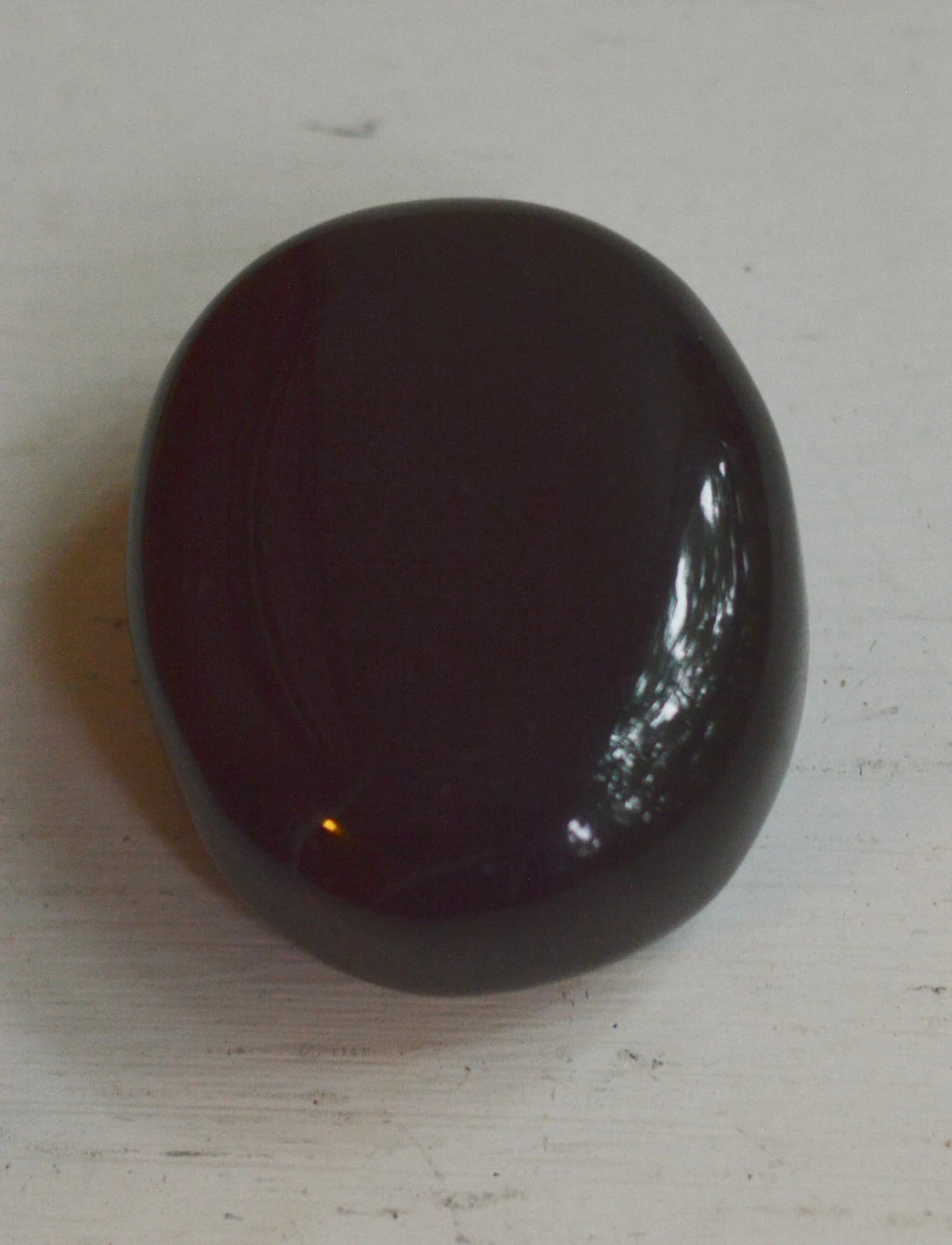 Black Agate Palm Stones