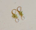 Rainbow Moonstone & Chrysoprase Earrings