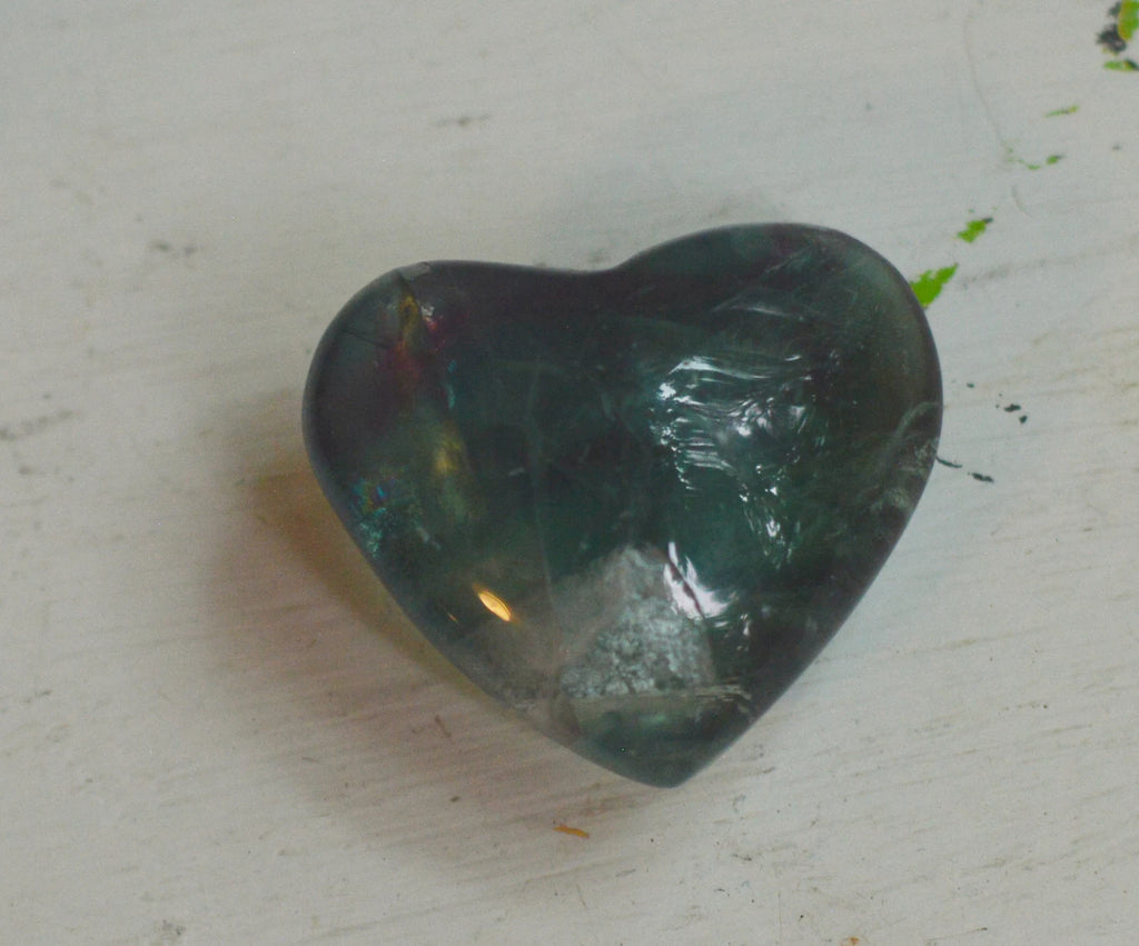 Fluorite Polished Hearts