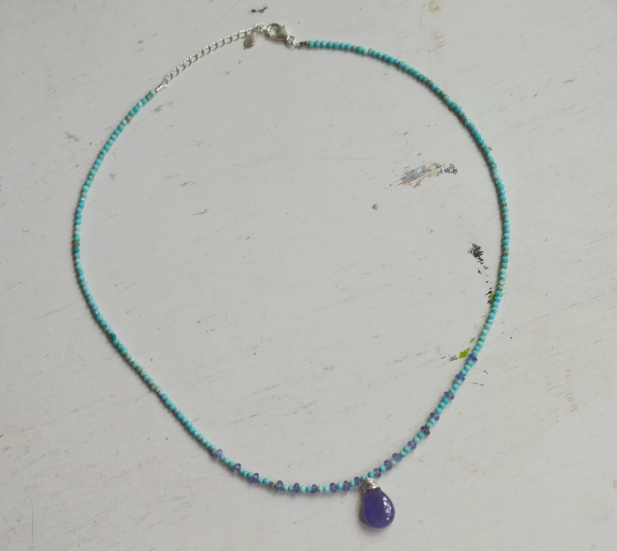 Tanzanite & Turquoise Necklace