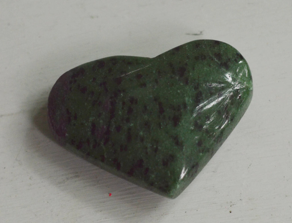 Ruby Zoisite Polished Heart
