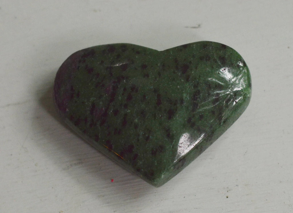 Ruby Zoisite Polished Heart