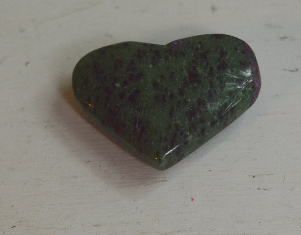 Ruby Zoisite Polished Heart