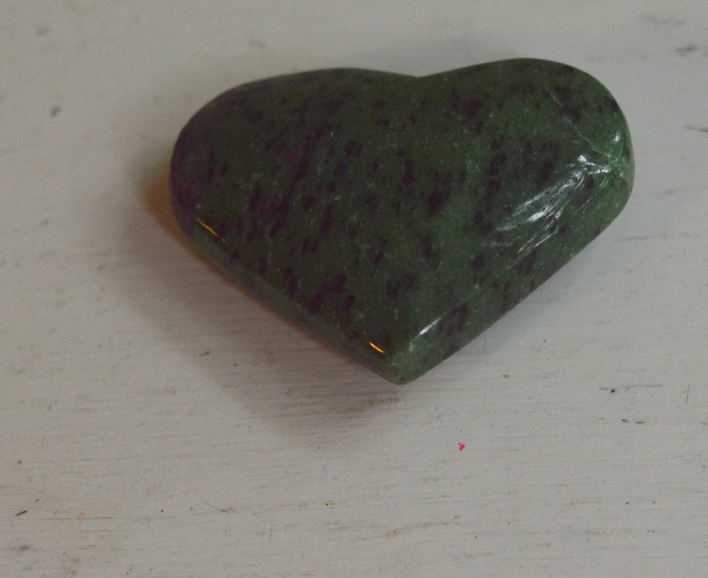 Ruby Zoisite Polished Heart